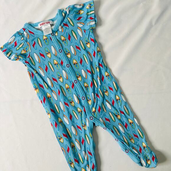 Baby Nay Surfboard Footie Jumper Sz 9 mo - Picture 2 of 5